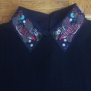 Alice + Olivia embellished-collar sweater